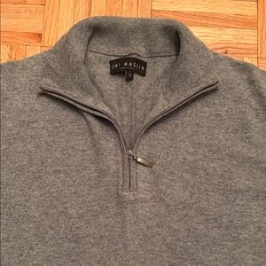 Emi Maglia Quarter Zip Wool Blend Sweater made in Italy